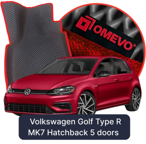 OMEVO 5D Pro EVA Mats for Volkswagen Golf Type R MK7 7 gen Hatchback 5 doors (2012-2020)