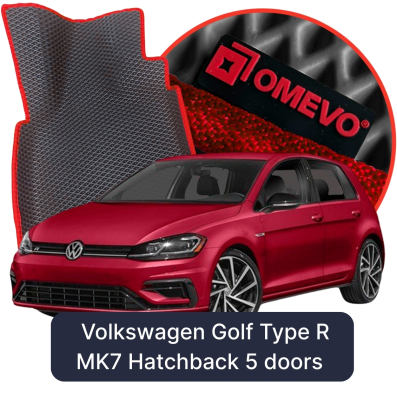 EVA Car Mats OMEVO for Volkswagen Golf Type R MK7 7 gen Hatchback 5-door (2012–2020)
