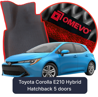 EVA Car Mats OMEVO for Toyota Corolla Facelift >2022 E210 Hybrid 12 gen Hatchback 5 doors (2018–2025)
