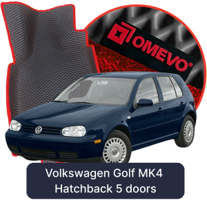 OMEVO 5D Pro EVA Mats for Volkswagen Golf MK4 4 gen Hatchback 5 doors (1998-2005)