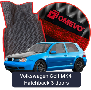 OMEVO 5D Pro EVA Mats for Volkswagen Golf MK4 4 gen Hatchback 3 doors (1998-2005)