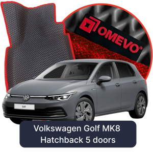 OMEVO 5D Pro EVA Mats for Volkswagen Golf MK8 8 gen Hatchback 5 doors (2019-2025)