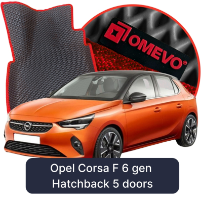 EVA Car Mats OMEVO for Opel Corsa F 6 gen Hatchback 5-door (2019–2025)