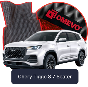 OMEVO 5D Pro EVA Mats for Chery Tiggo 8 7-seater 2 gen SUV (2022-2025)