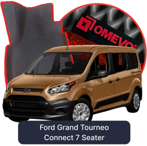 OMEVO 5D Pro EVA Mats for Ford Grand Tourneo Connect 7-seater 2 gen KombiVan (2013-2022)