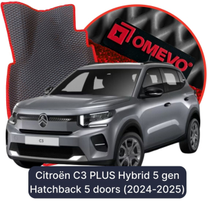OMEVO 5D Pro EVA Mats for Citroën C3 PLUS Hybrid 4 gen (2024-2025)