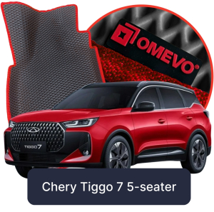 OMEVO 5D Pro EVA Mats for Chery Tiggo 7 5-seater 1 gen SUV (2023-2025)