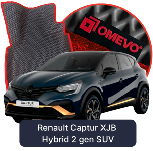 OMEVO 5D Pro EVA Mats for Renault Captur XJB Hybrid 2 gen SUV (2019-2025)