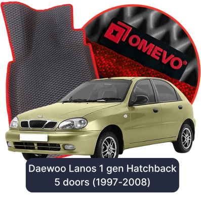 OMEVO EVA car mats for Daewoo Lanos 1 gen Hatchback 5 doors (1997-2008)