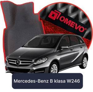 OMEVO 5D Pro EVA Mats for Mercedes-Benz B-Class W246 2nd gen Minivan (2011-2018)