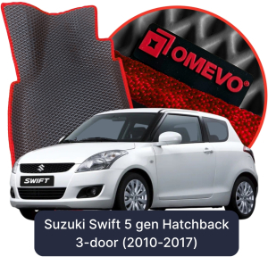 OMEVO 5D Pro EVA Mats for Suzuki Swift 5 gen Hatchback 3-door (2010-2017)