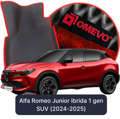 OMEVO EVA car mats for Alfa Romeo Junior Ibrida 1 gen SUV (2024-2025)