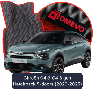 OMEVO 5D Pro EVA Mats for Citroën C4 ë-C4 3 gen Hatchback 5 doors (2020-2025)