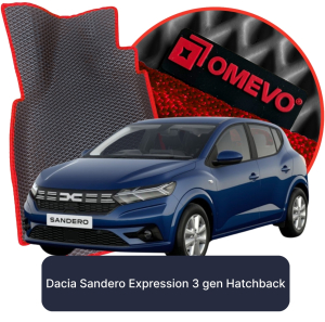 OMEVO 5D Pro EVA Mats for Dacia Sandero Expression 3 gen Hatchback 5 doors (2020-2025)
