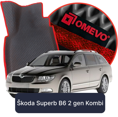OMEVO 5D Pro EVA Mats for Škoda Superb B6 2 gen Kombi (2008-2015)