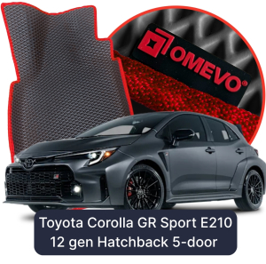 OMEVO 5D Pro EVA Mats for Toyota Corolla GR Sport E210 12 gen Hatchback 5-door (2018-2025)