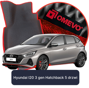 OMEVO 5D Pro EVA Mats for Hyundai I20 3 gen Hatchback 5 doors (2020-2025)