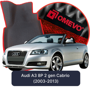 OMEVO 5D Pro EVA Mats for Audi A3 8P 2 gen Cabrio (2003-2013)
