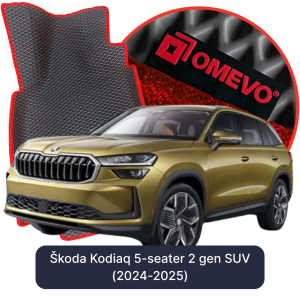 OMEVO 5D Pro EVA Mats for Škoda Kodiaq 5-seater 2 gen SUV (2024-2025)