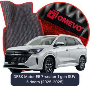 OMEVO 5D Pro EVA Mats for DFSK Motor E5 7-seater 1 gen SUV 5 doors (2025-2025)