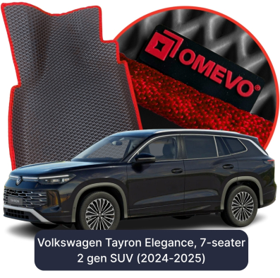 EVA car mats OMEVO for Volkswagen Tayron Elegance 7-seater 2 gen SUV (2024-2025)