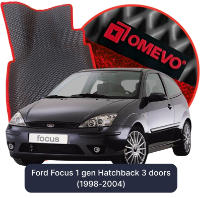 OMEVO EVA car mats for Ford Focus 1 gen Hatchback 3-door (1998-2004)