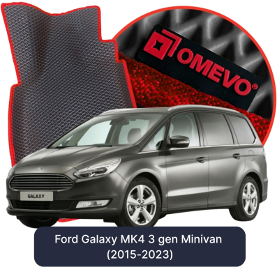 OMEVO EVA car mats for Ford Galaxy MK4 3 gen Minivan (2015-2023)