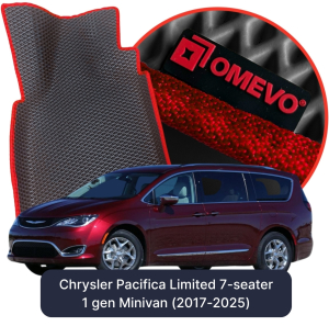 OMEVO 5D Pro EVA Mats for Chrysler Pacifica Limited 7-seater 1 gen Minivan (2017-2026)