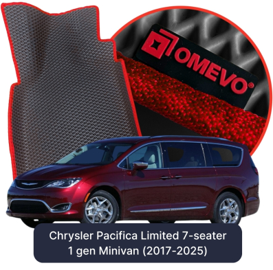 OMEVO EVA car mats for Chrysler Pacifica Limited 7-seater 1 gen Minivan (2017-2026)