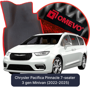 OMEVO 5D Pro EVA Mats for Chrysler Pacifica Pinnacle 7-seater 3 gen Minivan (2022-2025)