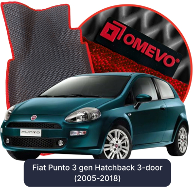 EVA car mats OMEVO for Fiat Punto 3 gen Hatchback 3-door (2005-2018)