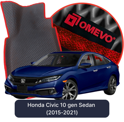 OMEVO EVA car mats for Honda Civic 10 gen Sedan (2015-2021)