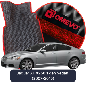 OMEVO 5D Pro EVA Mats for Jaguar XF X250 1 gen Sedan (2007-2015)