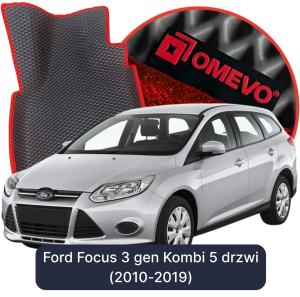 OMEVO 5D Pro EVA Mats for Ford Focus 3 gen Station Wagon 5 doors (2010-2019)