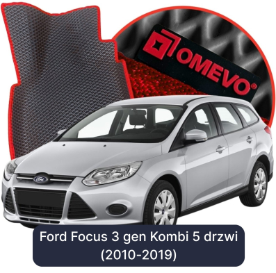 OMEVO 5D Pro EVA Mats for Ford Focus 3 gen Station Wagon 5 doors (2010-2019)