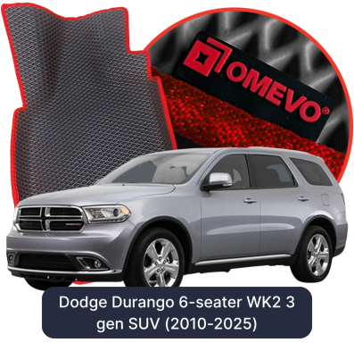 OMEVO EVA car mats for Dodge Durango 6-seater WK2 3 gen SUV (2010-2025)