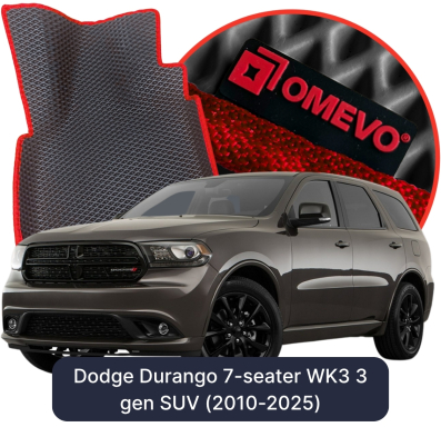 EVA car mats OMEVO for Dodge Durango 7-seater WK3 3 gen SUV (2010-2025)