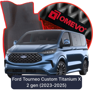 OMEVO 5D Pro EVA Mats for Ford Tourneo Custom 8-seater Titanium X 2 gen Van (2023-2025)