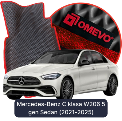 OMEVO 5D Pro EVA Mats for Mercedes-Benz C-Class W206 5th gen Sedan (2021-2025)