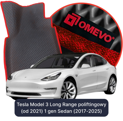 OMEVO EVA car mats for Tesla Model 3 Long Range Facelift (from 2021) 1 gen Sedan (2017-2025)