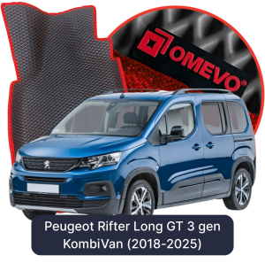 OMEVO 5D Pro EVA Mats for Peugeot Rifter Long GT 3 gen KombiVan (2018-2025)