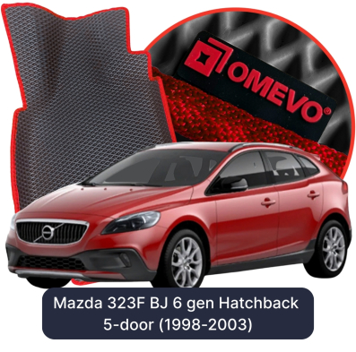 OMEVO EVA car mats for Volvo V40 2nd gen Hatchback 5-door (2012–2019)