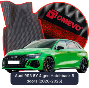 OMEVO 5D Pro EVA Mats for Audi RS3 8Y 4 gen Hatchback 5 doors (2020-2025)