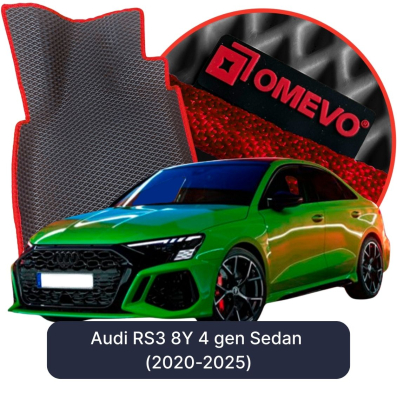 OMEVO EVA car mats for Audi RS3 8Y 4 gen Sedan (2020-2025)