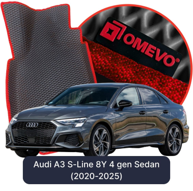 OMEVO EVA car mats for Audi A3 S-Line 8Y 4 gen Sedan (2020-2025)