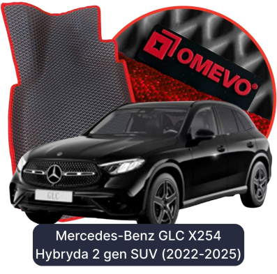 OMEVO EVA car mats for Mercedes-Benz GLC X254 Hybrid 2nd gen SUV (2022-2025)