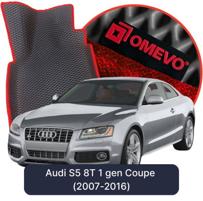 OMEVO EVA car mats for Audi S5 8T 1 gen Coupe (2007-2016)