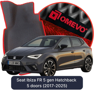 OMEVO 5D Pro EVA Mats for Seat Ibiza FR 5 gen Hatchback 5-door (2017-2025)