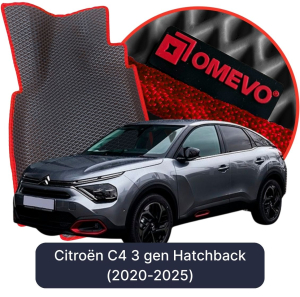 OMEVO 5D Pro EVA Mats for Citroën C4 3 gen Hatchback 5 doors (2020-2025)