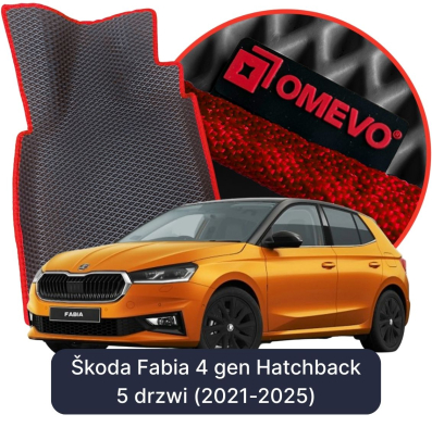 OMEVO EVA car mats for Škoda Fabia 4 gen Hatchback (2021-2025)